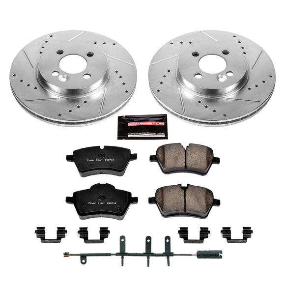 PowerStop Z23 Daily Driver Carbon-Fiber Ceramic Brake Pad and Drilled & Slotted