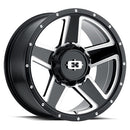 16x6 Vision 390 Empire Black Milled Spoke 8x165.1 8x6.5 ET0 Wheel Rim