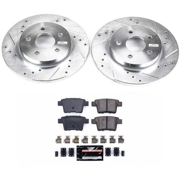 PowerStop Z23 Daily Driver Carbon-Fiber Ceramic Brake Pad and Drilled & Slotted