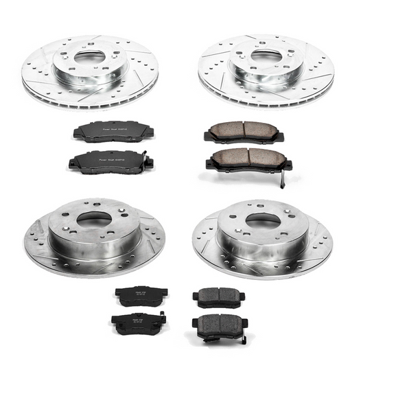 PowerStop Z23 Daily Driver Carbon-Fiber Ceramic Brake Pad and Drilled & Slotted