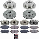 PowerStop OE Stock Replacement Low-Dust Ceramic Brake Pad, Rotor and Caliper Kit