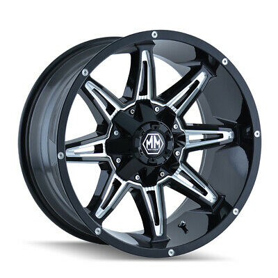 17X9 Mayhem Rampage Black-Milled Wheel/Rim 6x135 ET13 8090-7937M13