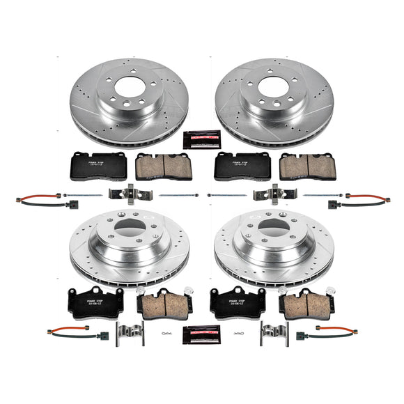PowerStop Z23 Daily Driver Carbon-Fiber Ceramic Brake Pad and Drilled & Slotted