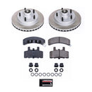 PowerStop Semi-Coated Rotor and Low-Dust Ceramic Brake Pad Kit