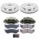 PowerStop OE Stock Replacement Low-Dust Ceramic Brake Pad, Rotor and Caliper Kit