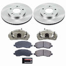 PowerStop OE Stock Replacement Low-Dust Ceramic Brake Pad, Rotor and Caliper Kit