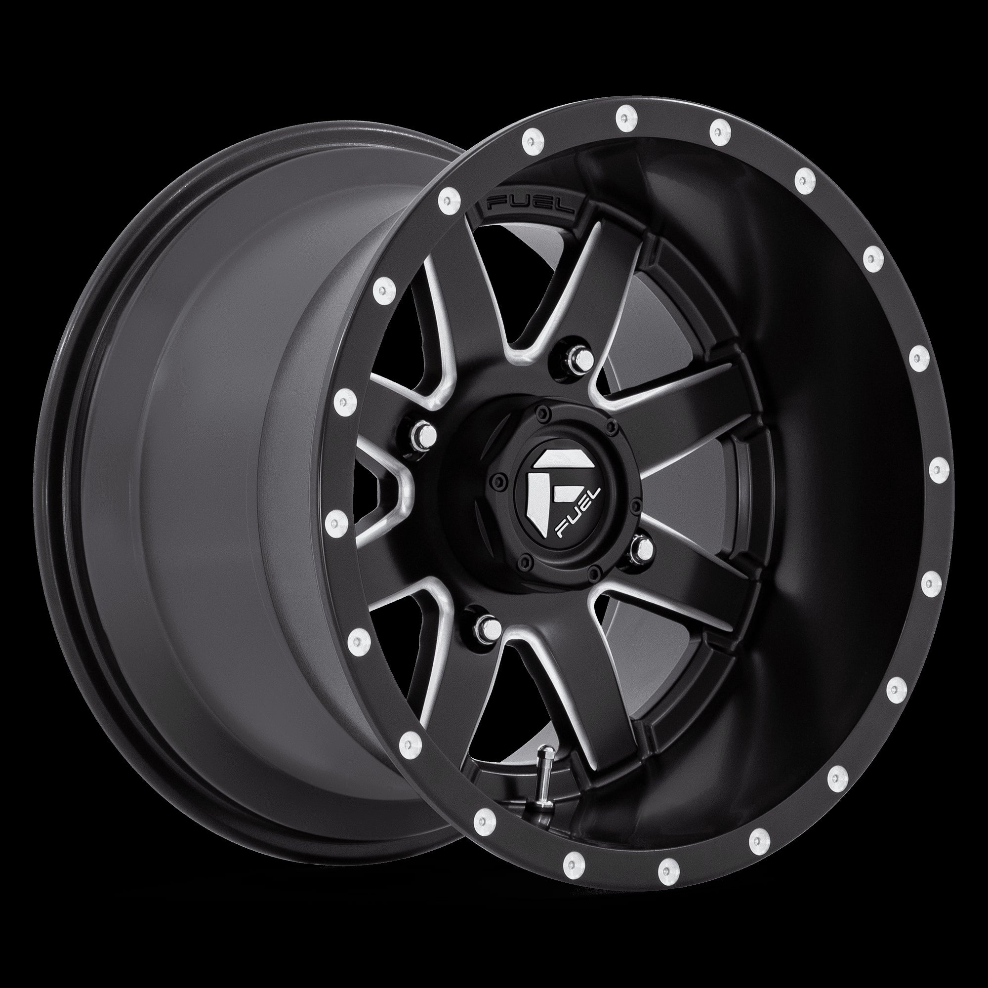 15X10 Fuel UTV D538 Maverick Matte Black Milled 4X137 ET0 Wheel Rim