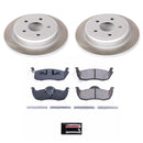 PowerStop Semi-Coated Rotor and Low-Dust Ceramic Brake Pad Kit