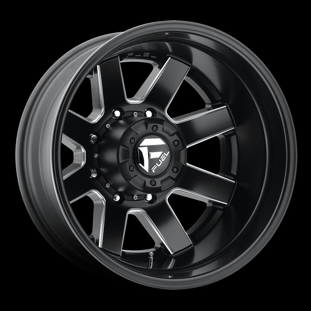 20X8.25 Fuel D538 Maverick Matte Black Milled 8X210 ET-195 wheel/rim