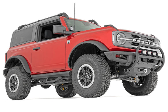 Rough Country SRX2 Adjustable Aluminum Step For Ford Bronco 2 Door 4WD 21-23