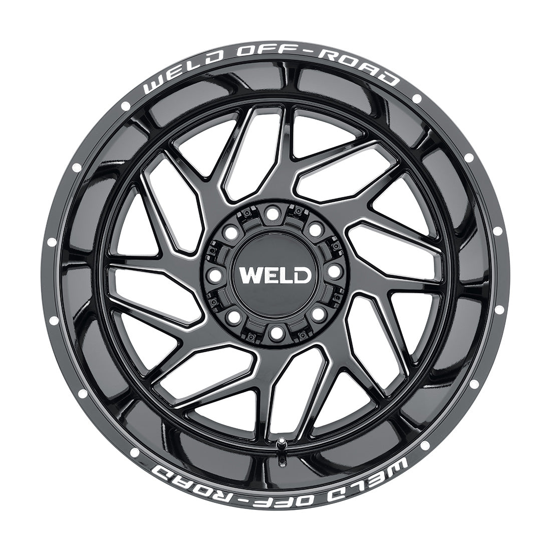 22x10 WELD Off-Road Fulcrum Gloss Black Milled 8x180 ET13 Wheel Rim