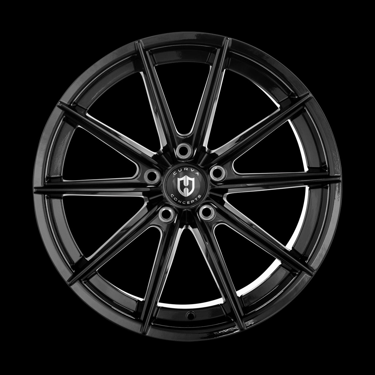 22x10 Curva CFF46 Gloss Black 5X114.3 ET40 wheel/rim - 0