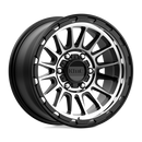 17X8.5 KMC KM542 Impact Satin Black Machined 6X139.7 ET0 wheel/rim