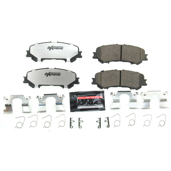 PowerStop Z36 Truck And Tow Carbon-Fiber Ceramic Brake Pads With Hardware