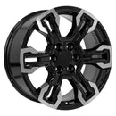 20" Replica CV65 fits Chevrolet Silverado 20 in. x 9 in. Gloss Black