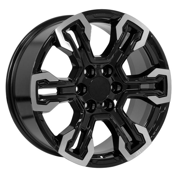 20" Replica CV65 fits Chevrolet Silverado 20 in. x 9 in. Gloss Black