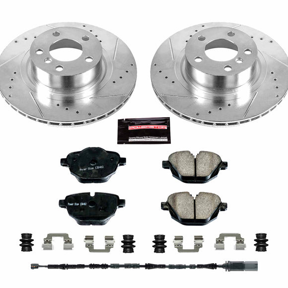 PowerStop Z23 Daily Driver Carbon-Fiber Ceramic Brake Pad and Drilled & Slotted