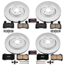 PowerStop Genuine Geomet Coated Rotor and Low-Dust Ceramic Brake Pad Kit