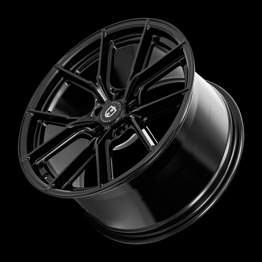 19x9.5 Curva CFF70 Gloss Black 5x120 ET40 wheel/rim