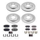 PowerStop Genuine Geomet Coated Rotor and Low-Dust Ceramic Brake Pad Kit