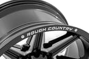 20x12 Rough Country 91M Series Gloss Black Milled Wheel 6x135 ET-44 CB4.173