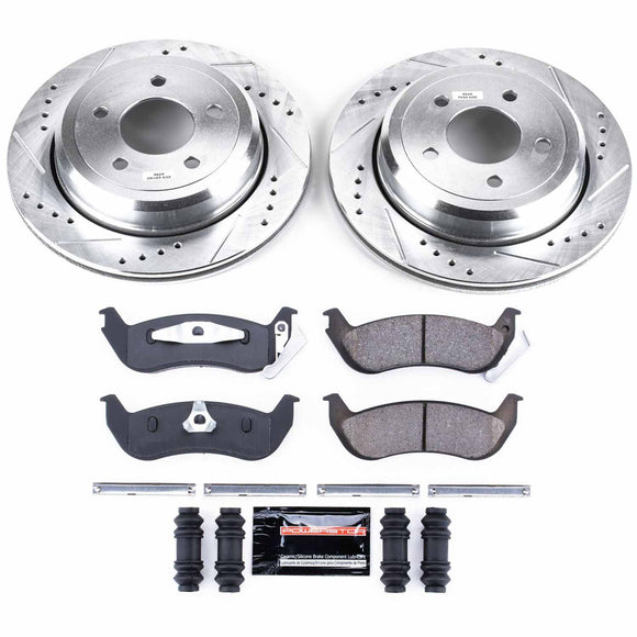 PowerStop Z23 Daily Driver Carbon-Fiber Ceramic Brake Pad and Drilled & Slotted