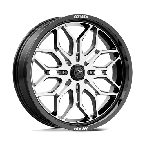 20X7 Msa Offroad Wheels M47 Sniper Black 4X110 ET10 Wheel Rim
