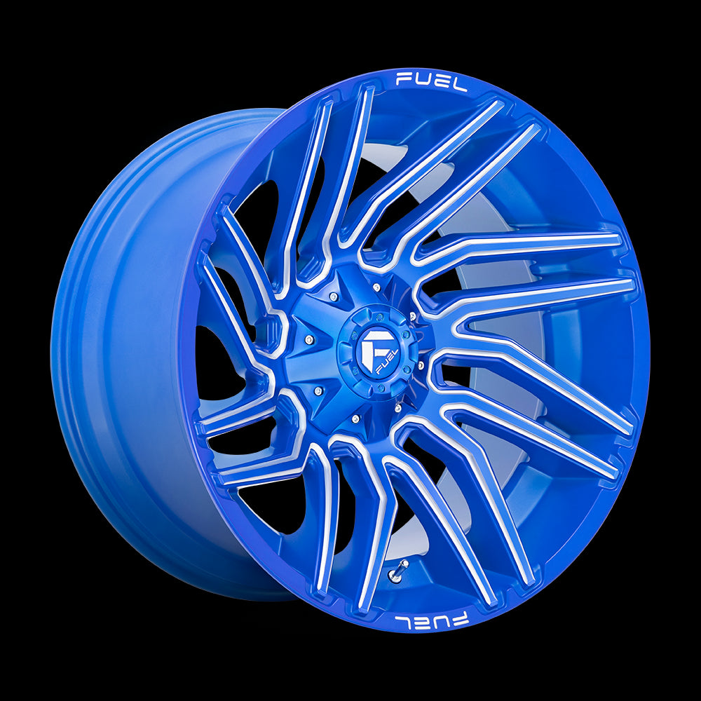 22X12 Fuel D774 Typhoon Anodized Blue Milled 5X114.3/5X127 ET-44 wheel/rim