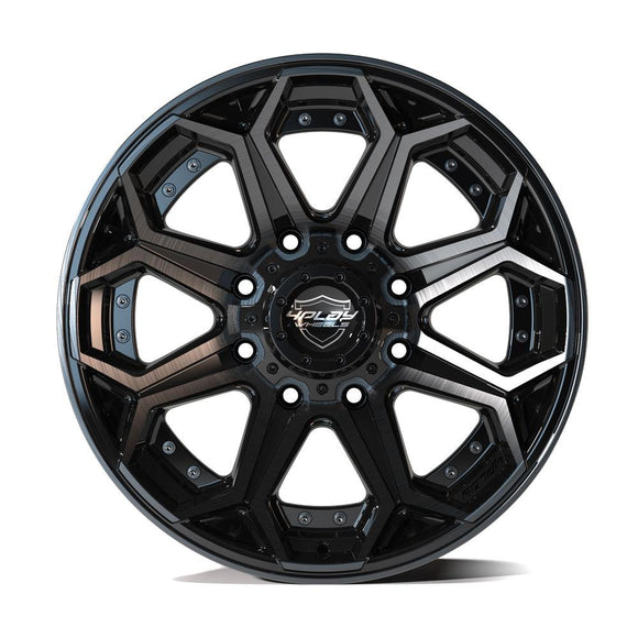 4Play Gen2 4P80R 20x9 Black Brushed Face Tinted Wheel 8x170 ET0 CB124.9