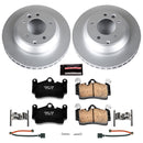 PowerStop Genuine Geomet Coated Rotor and Carbon-Fiber Ceramic Brake Pad Kit