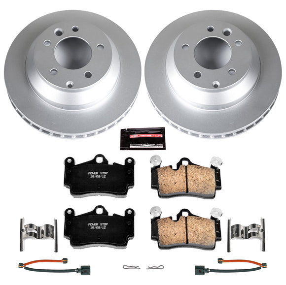 PowerStop Genuine Geomet Coated Rotor and Carbon-Fiber Ceramic Brake Pad Kit