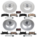 PowerStop Genuine Geomet Coated Rotor and Carbon-Fiber Ceramic Brake Pad Kit