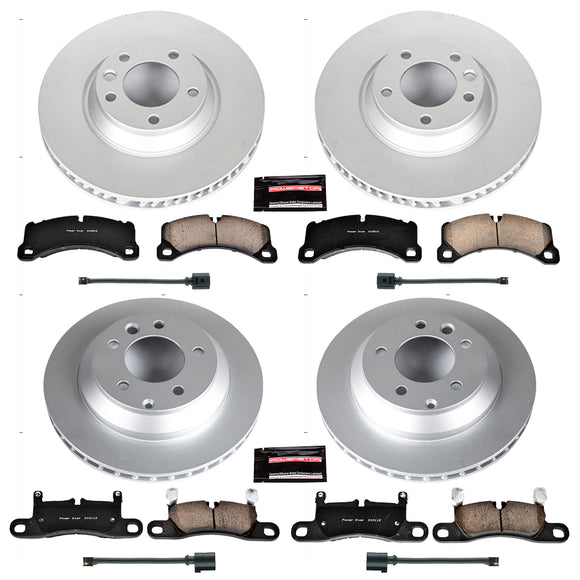 PowerStop Genuine Geomet Coated Rotor and Carbon-Fiber Ceramic Brake Pad Kit