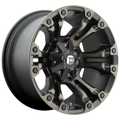 17X9 Fuel D569 VAPOR Matte Black Double Dark Tint 6X139.7 ET20 wheel/rim