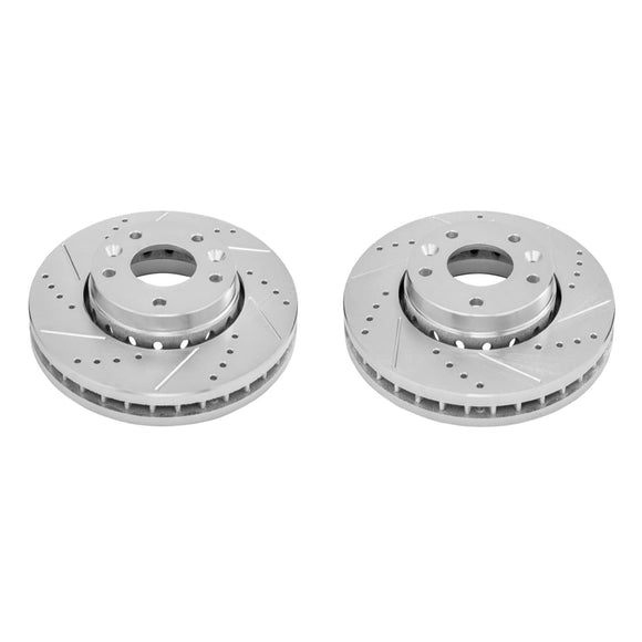 PowerStop Evolution Performance Drilled, Slotted & Plated Brake Rotor Pair