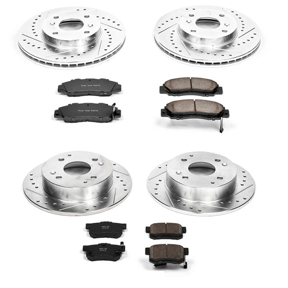 PowerStop Z23 Daily Driver Carbon-Fiber Ceramic Brake Pad and Drilled & Slotted