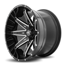 24x14 Hardrock Painkiller XPosed Gloss Black Milled 5x150 ET-76 wheel/rim-3