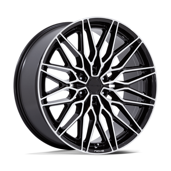 22X9.5 Niche NC278 Calabria 6 Gloss Black Machined 6x139.7 ET19 Wheel Rim