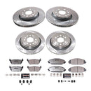 PowerStop Z36 Carbon-Fiber Ceramic Brake Pad with Drilled and Slotted Rotor Kit