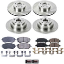 PowerStop OE Stock Replacement Low-Dust Ceramic Brake Pad and Rotor Kit