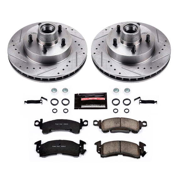 PowerStop Z23 Daily Driver Carbon-Fiber Ceramic Brake Pad and Drilled & Slotted