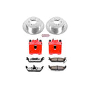 PowerStop Z36 Truck and SUV Ceramic Brake Pad, Drilled & Slotted Rotor, and Cali