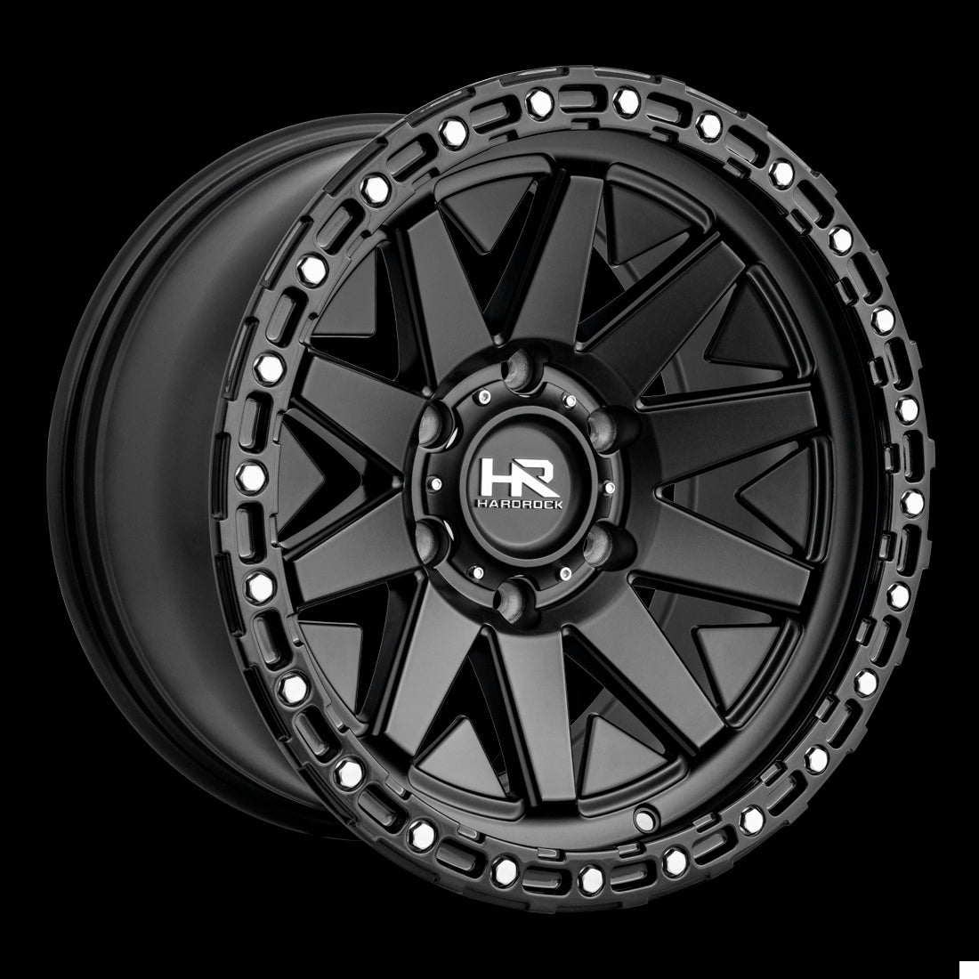 17x9 Hardrock H106 Matte Black 6x139.7 ET-12 wheel/rim - 0