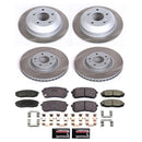 PowerStop Semi-Coated Rotor and Low-Dust Ceramic Brake Pad Kit