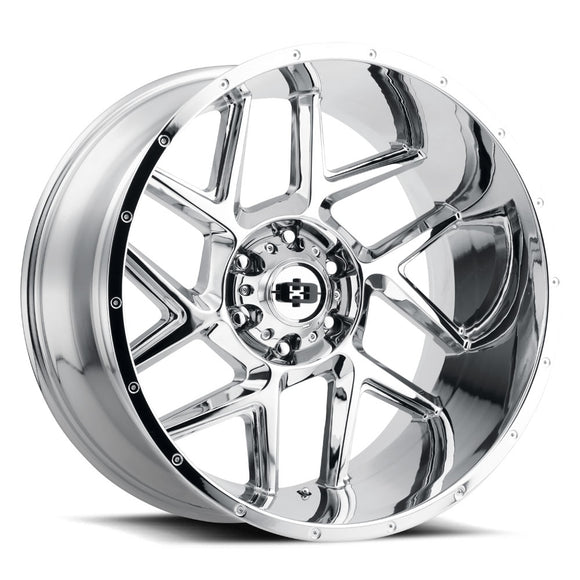 20x12 Vision 360 Sliver Chrome Wheel 6x139.7 ET-55 CB106.2