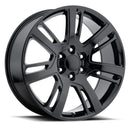 22x9 Replica Escalade Platinum Gloss Black 6x139.7 ET31 wheel/rim