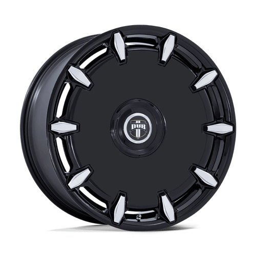 24X9 DUB 1PC DC271 Cheef Gloss Black Milled 5X115 5X120 ET38 Wheel Rim