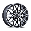 20X10.5 Niche NC277 Calabria 5 Gloss Black Machined 5x112 ET38 Wheel Rim