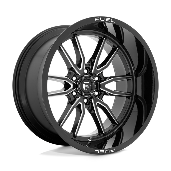 22x12 Fuel Off-Road D761 Clash Gloss Black Milled 6x139.7 ET-44 CB106.1 Wheel
