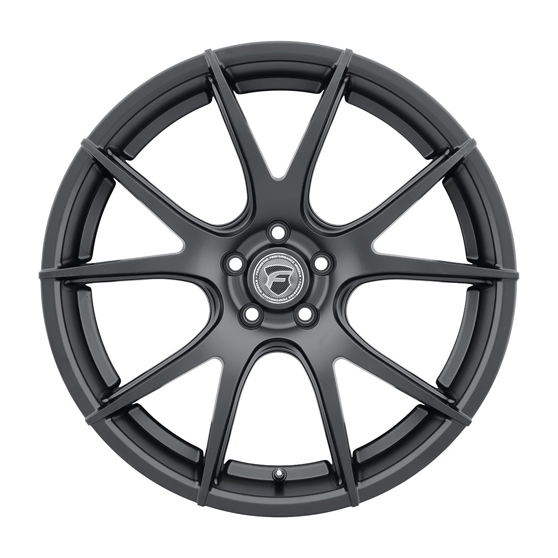 20x9.5 Forgestar CF5V Satin Black 5x114.3 5x4.5 ET29 Wheel Rim